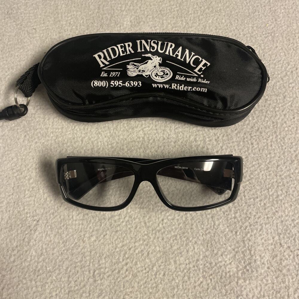 Harley-Davidson Cycle Diva Sunglasses 98534-08VW Black Wrap Rhinestone Bling CE